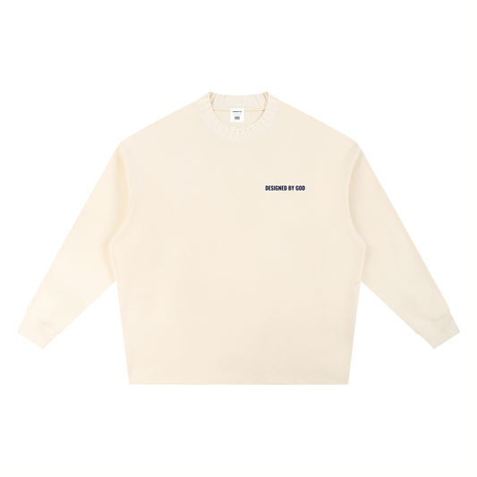 Knitted Round Neck Oversize Sweatshirt